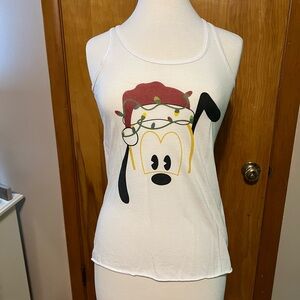 Disney’s Pluto White Small Tank Top
